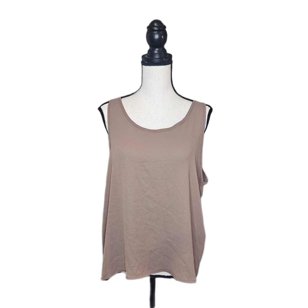 Forever 21 Women's Small Tan Hi-Low Sleeveless Tank‎ Blouse